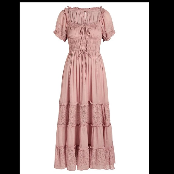 Free People Pink Maxi Dress - Picture 4 of 8